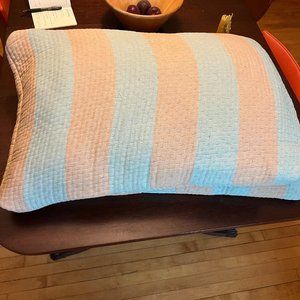 Dusen Dusen Reversible Yellow & Grey/Coral & Blue Pillow Covers